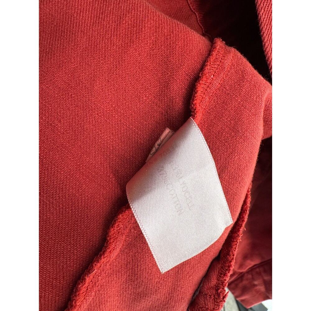 Orvis Women's Red Lyocell Cotton Utility Long Sleeve Button Jacket Size Medium - Picture 7 of 7